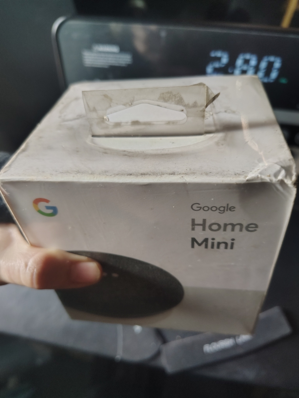 Google Home Mini Smart Speaker - Charcoal Black - Picture 4 of 5